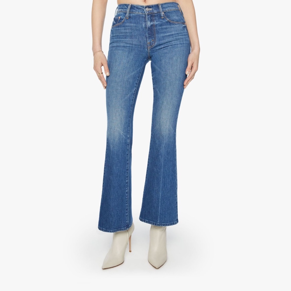 MOTHER The Weekender Flare Jeans Wash: It’s A Small World SIZE 32 Women's